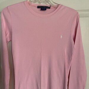 Ralph Lauren Sport 100% Cotton L/S T-Shirt Pink Women's Size S